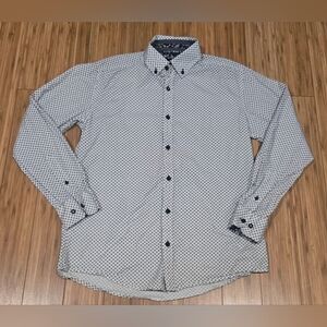 NWOT Coastal Men's Black and White Patterned Shirt
